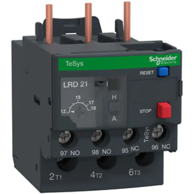 Kundernes favorit - Schneider TeSys LRD21 termorelæ, 12-18 A