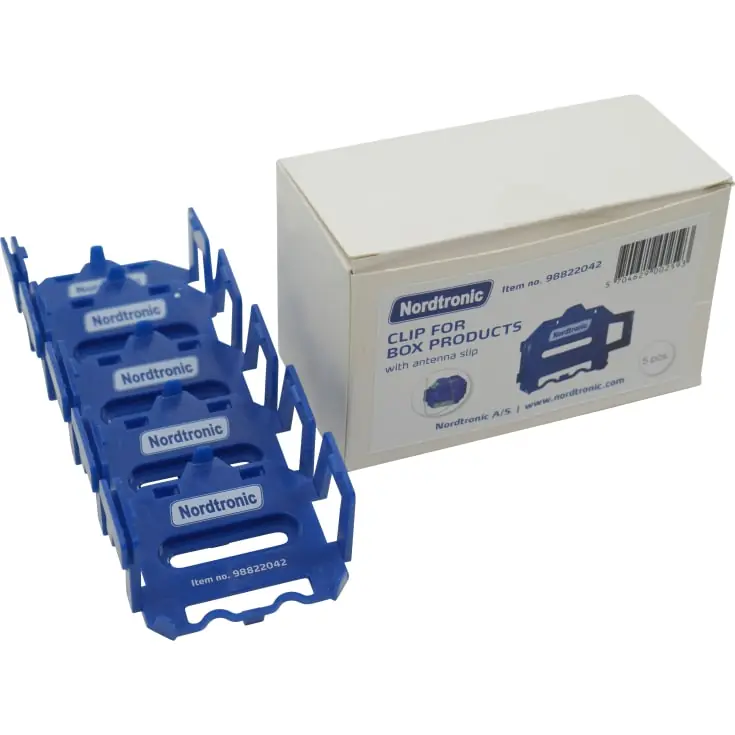 Udsalg - Nordtronic Clips til Box til DIN-skinnemontering, 5 stk