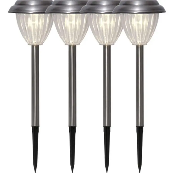 6 stk Star Trading Palma solcelle bedlamper, 4-pak - Spar ekstra