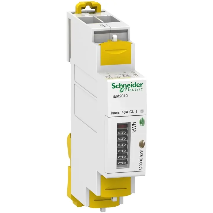 Bedst sælgende | Schneider Acti9 kWh måler, tæller, puls, 230V, 40A