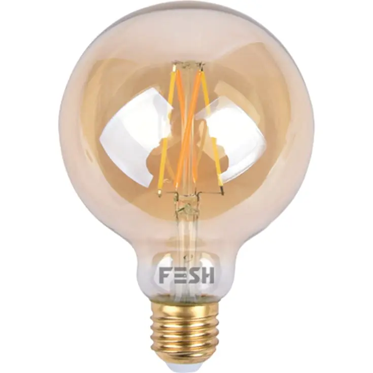 Dagens tilbud | 6 stk Fesh Smart E27 globepære, 2200-5500K, 5,5W, Ø12,5 cm
