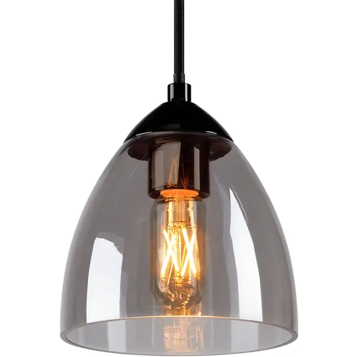 Topkvalitet - SLV Para Cone pendel, sort/glas