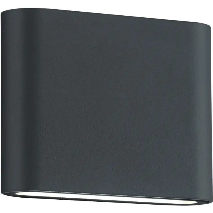 Trio Lighting Thames II udendørs væglampe, antracit, 11 cm - Prisnedsættelse