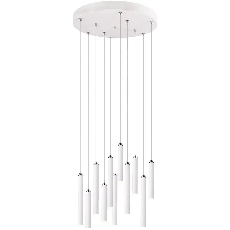 Udsalg | Trio Lighting Tubular klyngependel, hvid