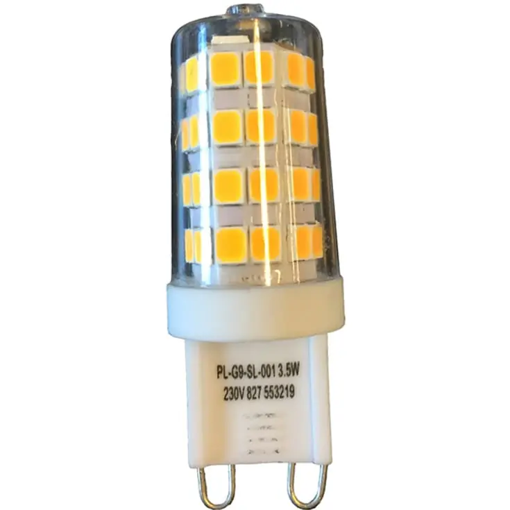 e3light G9 stiftpære, 2700K, 3,5W - Hurtig forsendelse