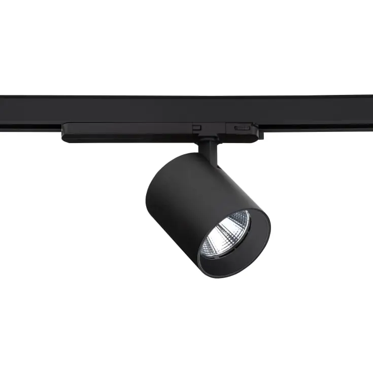 Antidark S19 3F skinnespot, 3500K, sort - Køb online
