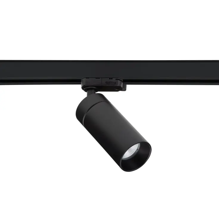 Antidark S16 3F skinnespot, 3000K, sort | Tilbuddet slutter snart