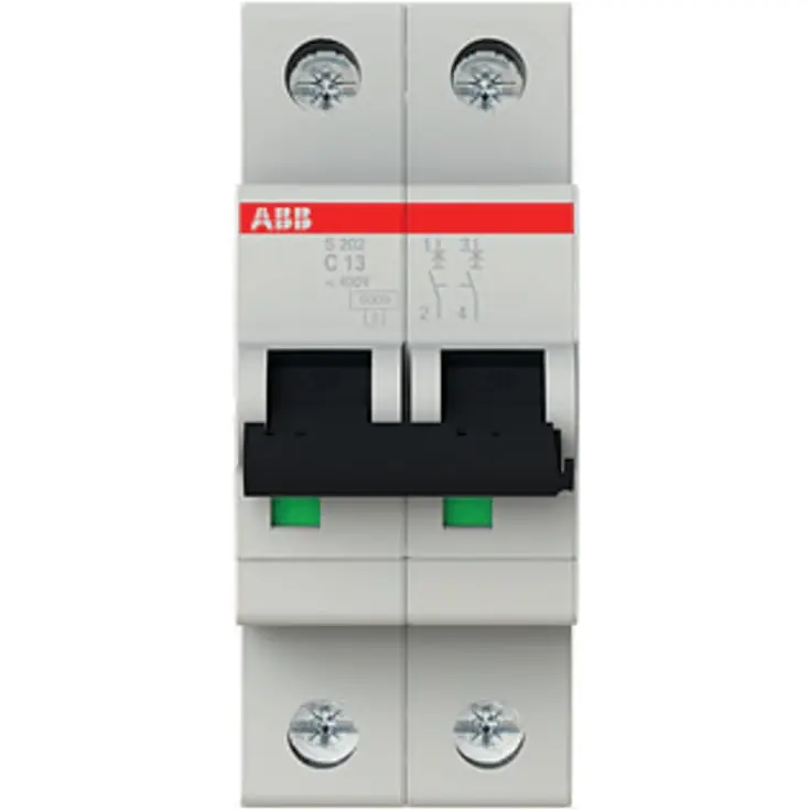 ABB S202-C13 automatsikring, 2P, 13A - På lager