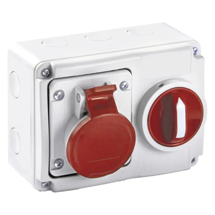 Mest solgt - CEE stikkontakt med interlock 400V, 32A/5P