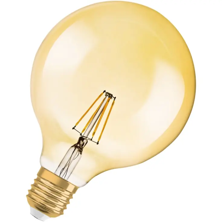 4 stk Ledvance Vintage 1906 E27 globepære, 2400K, 4W - Populært produkt