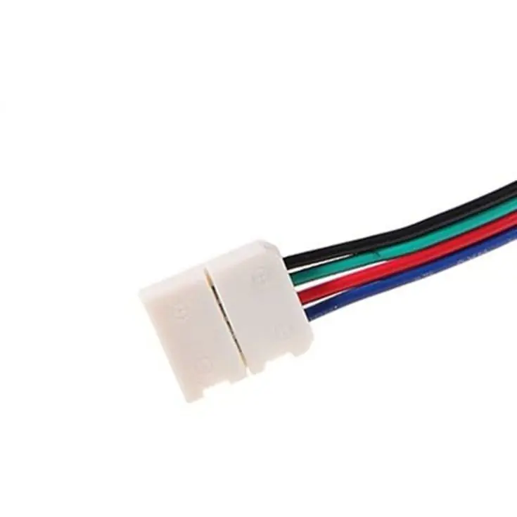 Topkvalitet - All Light tilslutning til 10 mm LED strip med farveskift