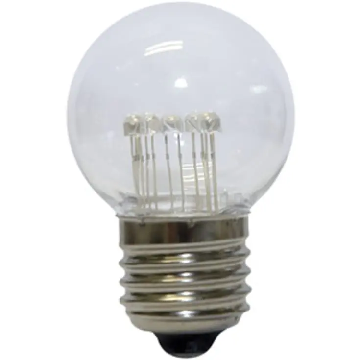 Supergod pris - MK Deco Golf Ball E27 standardpære, 3300K, 0,7W, klar glas