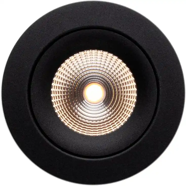 Outlet - The Light Group One 360° SunLike indbygningsspot, 3000K, sort