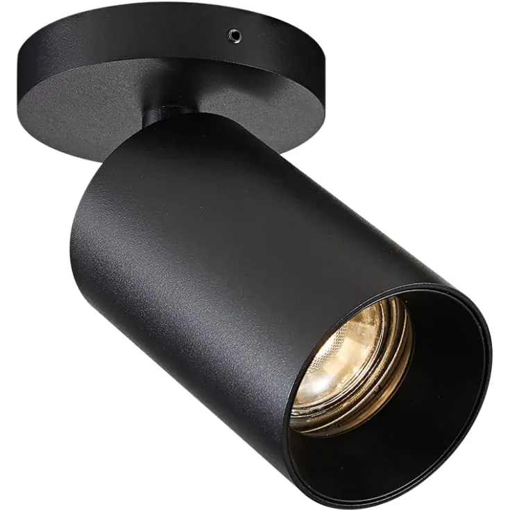 Antidark SpotOn Circle spotlampe, sort - Køb online