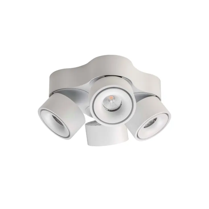 Antidark Easy Quattro spotlampe, sideudgang, hvid | Godt tilbud