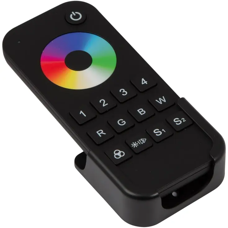 Høj kvalitet - Ansell Lighting RGB/RGBW fjernbetjening til LED strip, 4 zoner