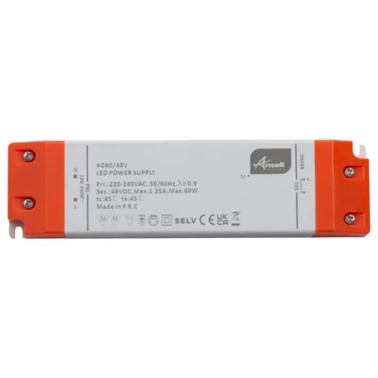 Ansell Lighting LED driver, 48V, 60W - Kun i dag