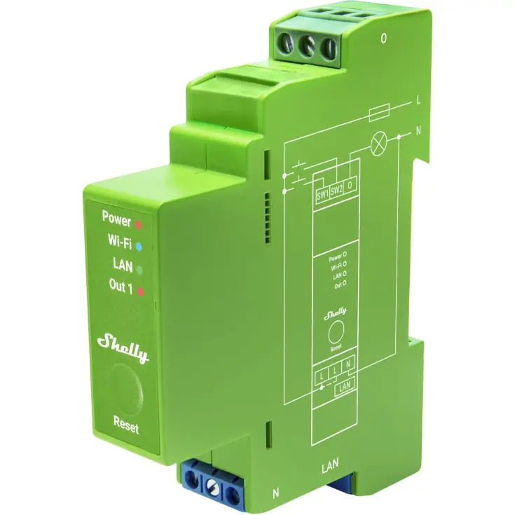 Shelly Pro tavlelysdæmper, 200W, wifi - Tilbudspris