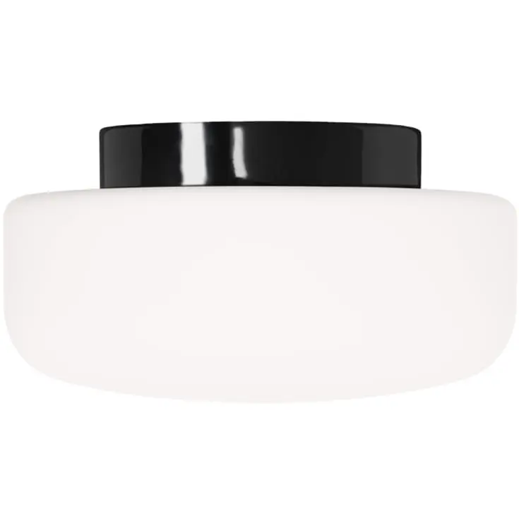 Ifö Electric Solenne loft-/væglampe, sort, Ø32 cm | Få tilbage