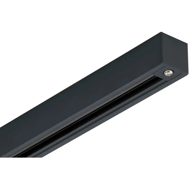 Antidark Designline 1F strømskinne, 1 meter, sort | Nyhed i sortimentet