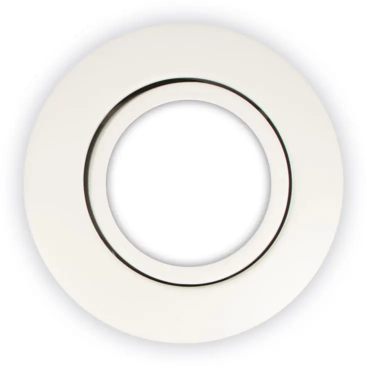 Begrænset antal | Scan Products Luna Quick Install frontring, rund, hvid