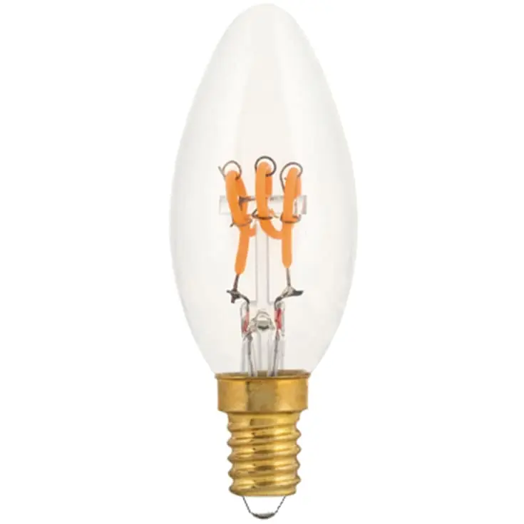 Anbefalet valg - e3light Vintage E14 kertepære, 2200K, 3W