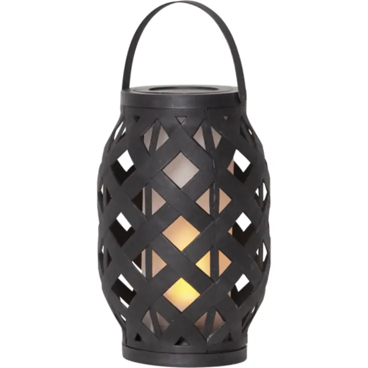 6 stk Star Trading Flame batteri lanterne, H23 cm, sort | Kundernes valg