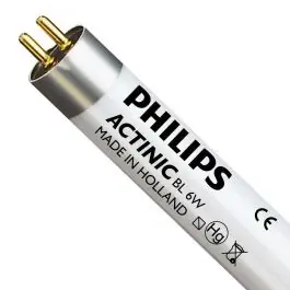 Tryg betaling | Philips MASTER Actinic BL T5 Short 6W - ultraviolet 21cm