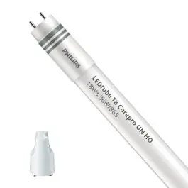 Tilbuddet slutter snart - Philips LED Lysrør T8 CorePro (UN) High Output 18W 2000lm - 865 dagslys 120cm - erstatter 36W