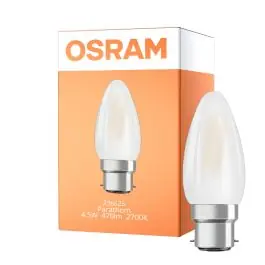 Bestseller - Osram Classic LED B22d Kerte matt 4.5W 470lm - 827 ekstra varm hvid dæmpbar - erstatter 40W
