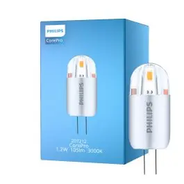 Tryg betaling | Philips Corepro LED Capsule G4 1.2W 105lm - 830 varm hvid erstatter 10W