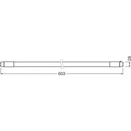 Anbefalet valg | Osram LED Lysrør T8 SubstiTUBE Connected Advanced (EM/Mains) Ultra Output 24W 3600lm - 840 kold hvid 150cm - erstatter 58W