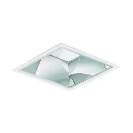 Udsalg - Philips LED Downlight LuxSpace Firkant DN572B VLC-E 10.3W 1350lm 80D - 840 Kold Hvid 214mm - Aluminium Reflektor - Dali Dæmpbar