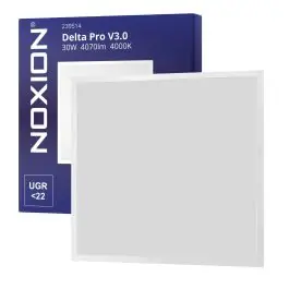 Tilbuddet slutter snart | Noxion LED Panel Delta Pro V3.0 30W 4070lm - 840 Kold Hvid 60x60cm - UGR