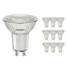 Anbefalet valg | Fordelspakke 10x Noxion PerfectColor LED spot GU10 PAR16 4W 310lm 36D - 927 ekstra varm hvid bedste farvegengivelse - dæmpbar - erstatter 35W