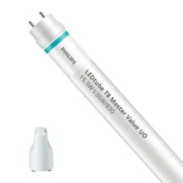 Udsalg - Philips LED Lysrør T8 MASTER Value (EM/Mains) Ultra Output 15.5W 2300lm - 830 varm hvid 120cm - erstatter 36W