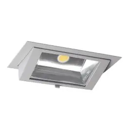 Køb direkte | LED Downlight Wallwasher Wally Maxi Grå 46W 6400lm 70x75D - 840 Kold Hvid - 238x145mm