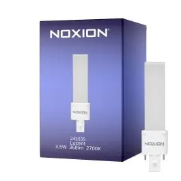 Bestil direkte | Noxion Lucent PL-S LED (EM/Mains) 3.5W 368lm - 827 Ekstra Varm Hvid G23 2-Pinde - Erstatter 5W