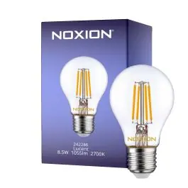 Anbefalet valg | Noxion Lucent LED E27 Pære filament klar 8.5W 1055lm - 827 ekstra varm hvid - erstatter 75W