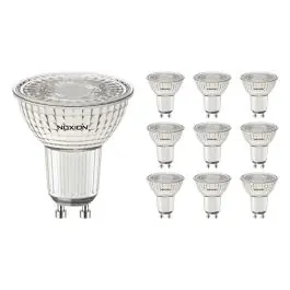 Bestil nu - Fordelspakke 10x Noxion PerfectColor LED spot GU10 PAR16 4W 345lm 36D - 927 ekstra varm hvid bedste farvegengivelse - dæmpbar - erstatter 50W