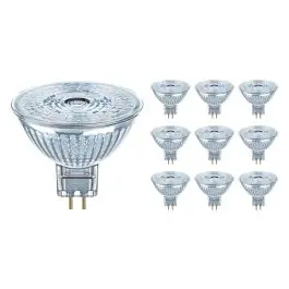 Fordelspakke 10x Ledvance Performance LED Spot Reflektor GU5.3 MR16 6.3W 621lm 36D - 827 Ekstra Varm Hvid Erstatter 50W | Fabrikspris