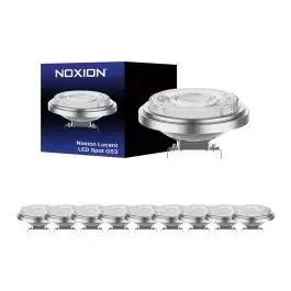 Anbefalet valg | Fordelspakke 10x Noxion Spot LED Spot G53 AR111 7.2W 450lm 40D - 918-927 Dim To Warm Bedste Farvegengivelse - Dæmpbar - Erstatter 50W