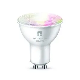 WIZ Smart Wifi/Bluetooth GU10 Spot 4.9W 345lm - 822-865 Justerbar Hvid RGBW - Dæmpbar - Erstatter 50W | Populært produkt
