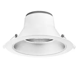 Bright Choice LED Downlight SIA Aluminium Hvid 15W 1650lm 60D - 830-850 Justerbar Hvid Udsnit 195mm - IP22 - Optional Dæmpbar - Nyt produkt