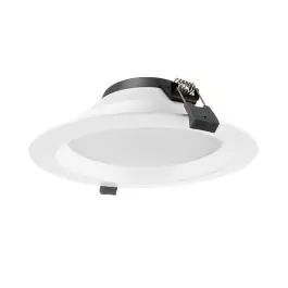 Bright Choice LED Downlight ORTHO Aluminium Hvid 15W 1575lm 90D - 830-850 Justerbar Hvid Udsnit 170mm - IP22 - Optional Dæmpbar - Topprodukt