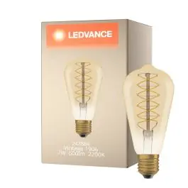 Tilbudspris | Ledvance Vintage 1906 LED E27 Pære guld 7W 600lm - 822 ekstra varm hvid dæmpbar - erstatter 48W