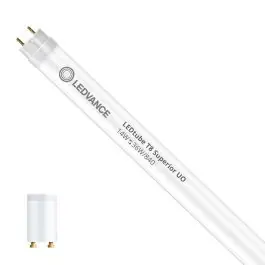 Høj kvalitet | Ledvance LED Lysrør T8 Superior (EM/Mains) Ultra Output 14W 2600lm - 840 kold hvid 120cm - erstatter 36W
