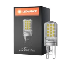 Bedste pris | Ledvance Performance LED Capsule G9 klar 4.2W 470lm - 827 ekstra varm hvid erstatter 40W