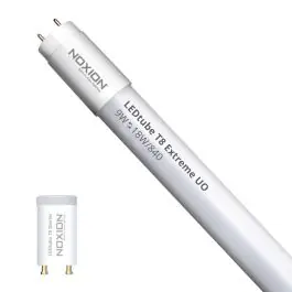 Udsalg | Noxion LED Lysrør T8 Avant Extreme (EM/Mains) Ultra Output 8.4W 1350lm - 840 Kold Hvid 60cm - Erstatter 18W