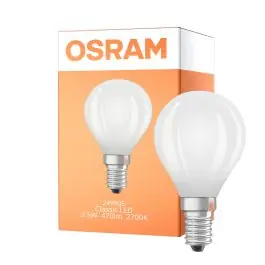 Bedst sælgende - Osram Classic LED E14 Kugle Filament Matt 2.5W 470lm - 827 Ekstra Varm Hvid Erstatter 40W